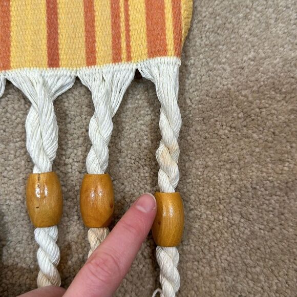 Macrame Wall Hanging Hand-Woven Tassel Tapestry Decoration Indoor Outdoor - Picture 6 of 10